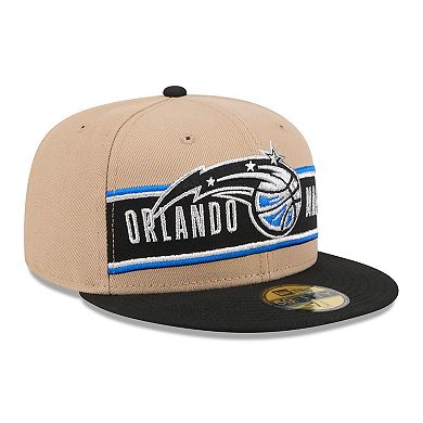 Men's New Era Tan/Black Orlando Magic 2024 NBA Draft 59FIFTY Fitted Hat