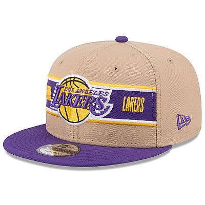 Men's New Era Tan/Purple Los Angeles Lakers 2024 NBA Draft 9FIFTY