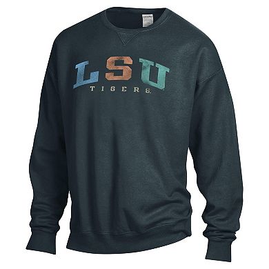 Unisex ComfortWash Gray LSU Tigers Oversized Pullover Sweatshirt