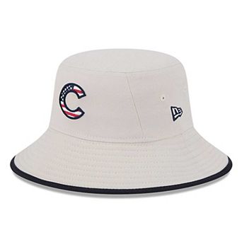 Men's New Era Khaki Chicago Cubs 2024 Fourth of July Bucket Hat