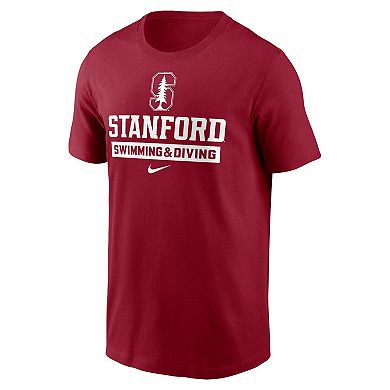 Men's Nike Cardinal Stanford Cardinal Swimming & Diving T-Shirt