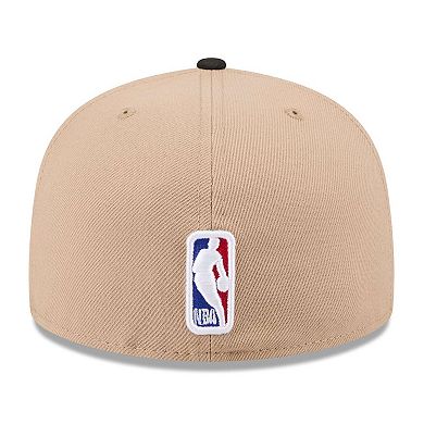 Men's New Era Tan/Black Portland Trail Blazers 2024 NBA Draft 59FIFTY Fitted Hat