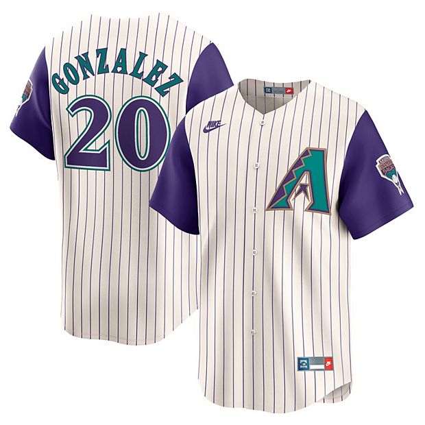 Men's Nike Luis Gonzalez Cream Arizona Diamondbacks Throwback Cooperstown  Collection Limited Jersey