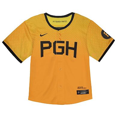 Toddler Nike Yellow Pittsburgh Pirates City Connect Limited Jersey