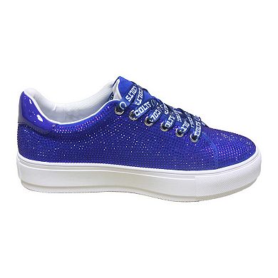 Women's Cuce Royal Indianapolis Colts Team Color Crystal Sneakers