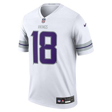 Men's Nike Justin Jefferson White Minnesota Vikings Alternate Legend Player Jersey