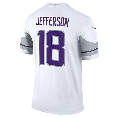 Men's Nike Justin Jefferson White Minnesota Vikings Alternate Legend Player Jersey