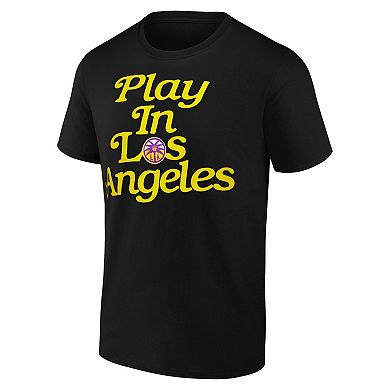Unisex Black Los Angeles Sparks Play In T-Shirt