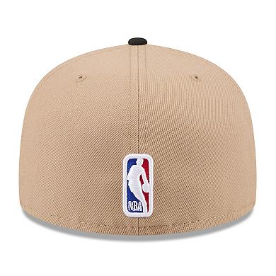 Men's New Era Tan/Black Utah Jazz 2024 NBA Draft 59FIFTY Fitted Hat