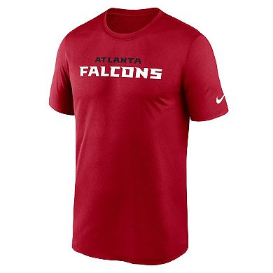 Men's Nike Red Atlanta Falcons Primetime Legend Wordmark Performance T-Shirt