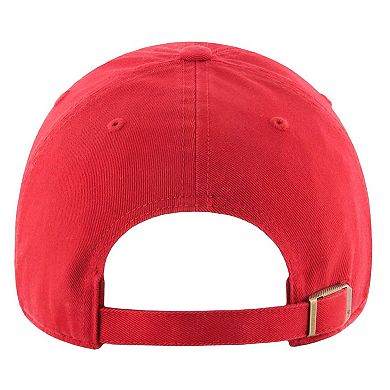 Men's '47 Red Houston Cougars Clean Up Adjustable Hat