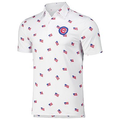 Men's Antigua White Chicago Cubs Americana Polo