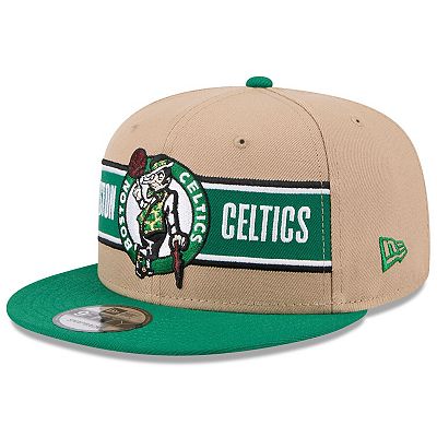 Men's New Era Tan/Kelly Green Boston Celtics 2024 NBA Draft 9FIFTY