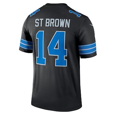 Men's Nike Amon-Ra St. Brown Black Detroit Lions Legend Jersey