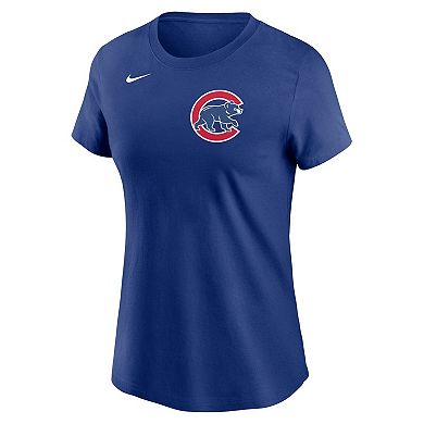 Women's Nike Royal Chicago Cubs Wordmark T-Shirt