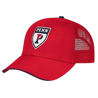 Men's Colosseum Red Pennsylvania Quakers Wyatt Adjustable Hat