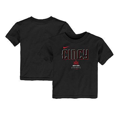 Toddler Nike Black Cincinnati Reds City Connect Large Logo T