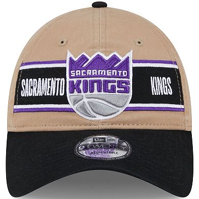 Men's New Era Tan/Black Sacramento Kings 2024 NBA Draft 9TWENTY Adjustable Hat