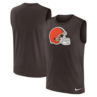 Men's Nike Brown Cleveland Browns Blitz Legend Performance Muscle Tank Top