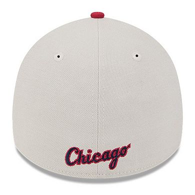 Men's New Era Khaki/Red Chicago White Sox 2024 Fourth of July 39THIRTY Flex Hat