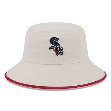 Men's New Era Khaki Chicago White Sox 2024 Fourth of July Bucket Hat