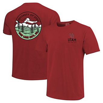 Unisex Red Utah Utes Scenic Comfort Colors T-Shirt