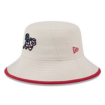 Men's New Era Khaki Oakland Athletics 2024 Fourth of July Bucket Hat