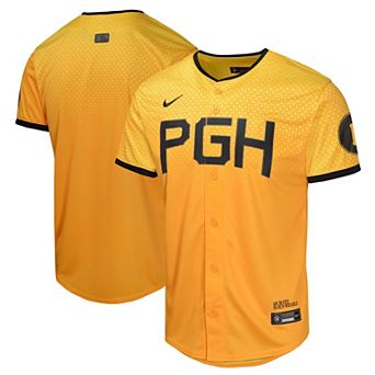 Youth Nike Gold Pittsburgh Pirates City Connect Limited Jersey
