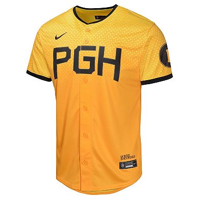 Youth Nike Gold Pittsburgh Pirates City Connect Limited Jersey