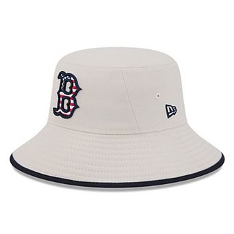 Men's New Era Khaki Boston Red Sox 2024 Fourth of July Bucket Hat