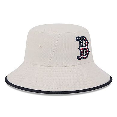 Men's New Era Khaki Boston Red Sox 2024 Fourth of July Bucket Hat