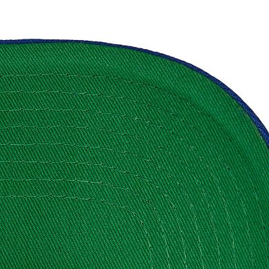 Men's Mitchell & Ness Cream/Royal Golden State Warriors 7x NBA Champions Soul Legacy Defined Snapback Hat