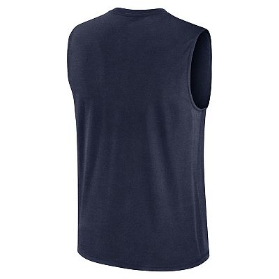 Men s Nike Navy Penn State Nittany Lions Primetime Legend Lock Up Performance Muscle Tank Top