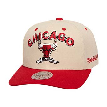 Men's Mitchell & Ness Cream/Red Chicago Bulls 6x NBA Champions Soul Legacy Defined Snapback Hat