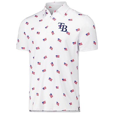 Men's Antigua White Tampa Bay Rays Americana Polo