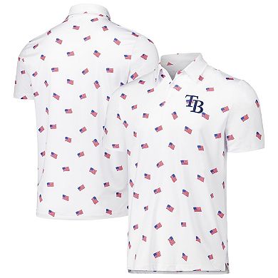 Men's Antigua White Tampa Bay Rays Americana Polo