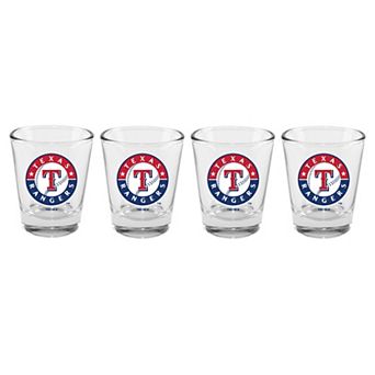 The Memory Company Texas Rangers 4-Pack 2oz. Shot Glass Set