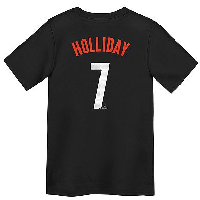 Preschool Nike Jackson Holliday Black Baltimore Orioles City Connect Player Name & Number T-Shirt