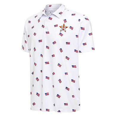 Men's Antigua White Houston Astros Americana Polo
