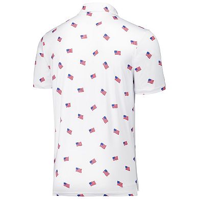 Men's Antigua White Los Angeles Dodgers Americana Polo