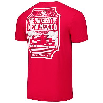 Men's Cherry New Mexico Lobos Logo Campus Icon T-Shirt