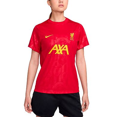 Women's Nike Red Liverpool 2024/25 Academy Pro Pre-Match Top