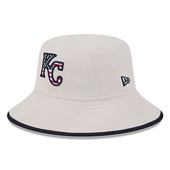 Men's New Era Khaki Kansas City Royals 2024 Fourth of July Bucket Hat