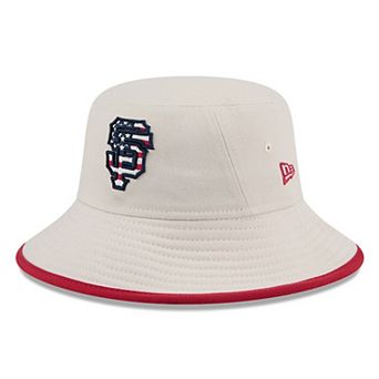 Men's New Era Khaki San Francisco Giants 2024 Fourth of July Bucket Hat