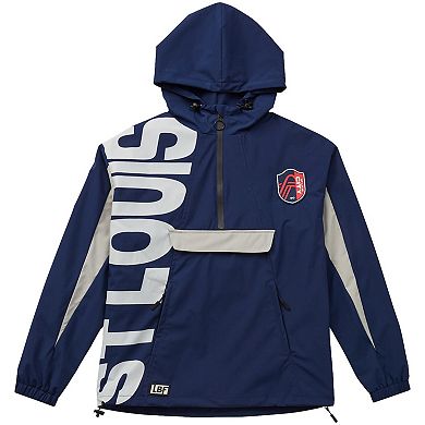 Unisex Live Breathe Futbol Navy St. Louis City SC Tekker Half-Zip Anorak Jacket