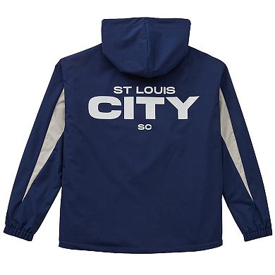 Unisex Live Breathe Futbol Navy St. Louis City SC Tekker Half-Zip Anorak Jacket