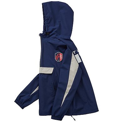 Unisex Live Breathe Futbol Navy St. Louis City SC Tekker Half-Zip Anorak Jacket