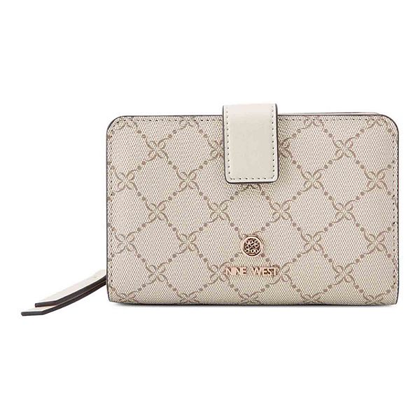 Nine West Lockup 9s French Wallet - Mushroom