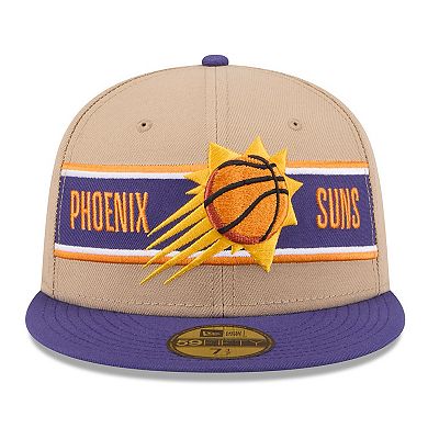 Men's New Era Tan/Purple Phoenix Suns 2024 NBA Draft 59FIFTY Fitted Hat