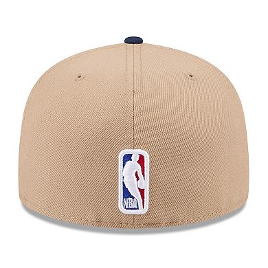Men's New Era Tan/Navy Memphis Grizzlies 2024 NBA Draft 59FIFTY Fitted Hat